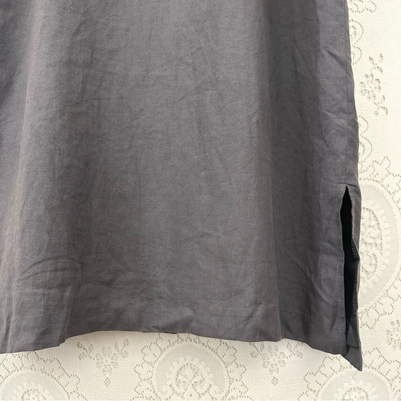 J. Jill Linen Hooded Long Jacket in Gray - Picture 10 of 10